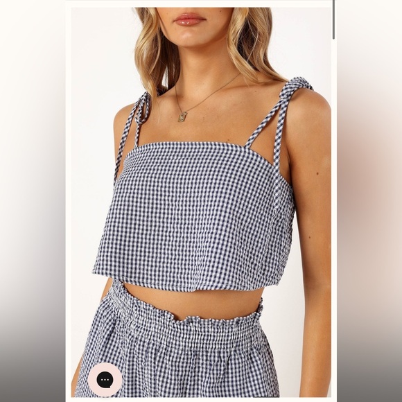 The Callum Short Set in Navy Gingham - Picture 5 of 6